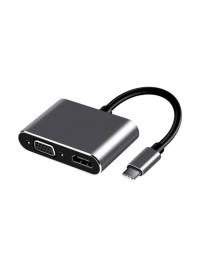 FRISBY FA-7678C Type-c - HDMI+VGA 4Kx2K Adaptör